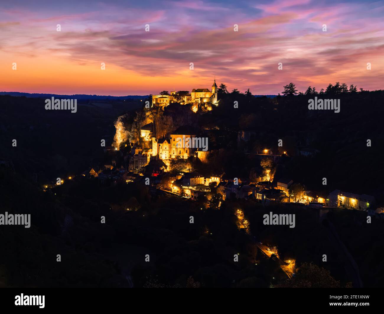 Rocamadour, France - 13 octobre 2023 : Rocamadour est une commune française située dans le département du Lot en région Occitanie et un lieu de pèlerinage pour la Banque D'Images