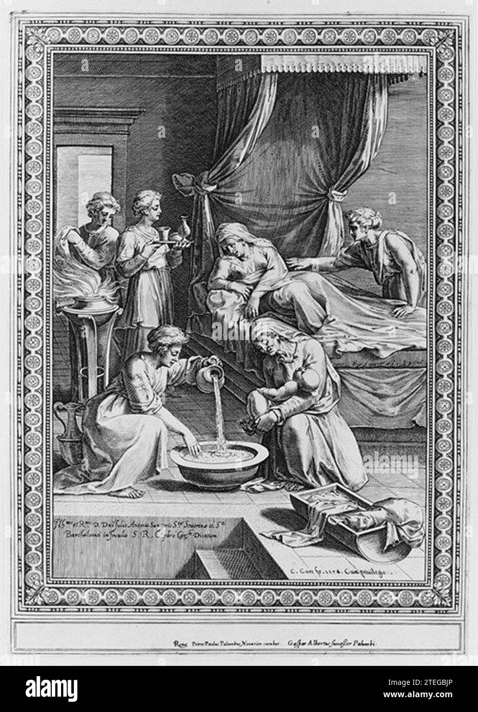 Naissance de la Vierge 1951 par Cornelis Cort Banque D'Images