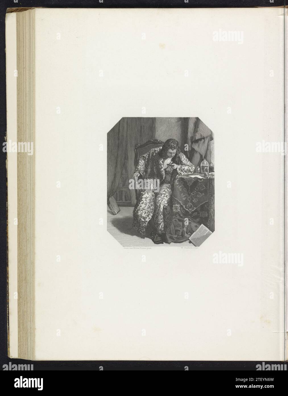 Antonie van Leeuwenhoek, ca. 1676, 1865 - 1870 Antonie van Leeuwenhoek fait des recherches microscopiques, ca. 1676. Une partie du groupe de gravure sur acier dans les peintures de la Galerie Historique de la Société Arti et Amicitiae. Pays-Bas gravure sur papier acier Antonie van Leeuwenhoek fait des recherches microscopiques, ca. 1676. Une partie du groupe de gravure sur acier dans les peintures de la Galerie Historique de la Société Arti et Amicitiae. Gravure sur papier sur acier des pays-Bas Banque D'Images