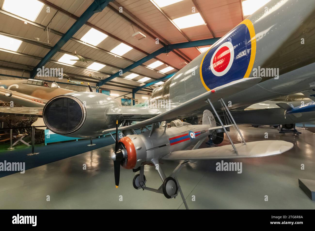 Angleterre, West Sussex, Chichester, Musée de l'aviation militaire de Tangmere, exposition d'avions d'époque Banque D'Images