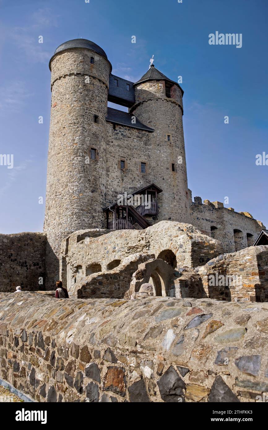 Château de Burg Greifenstein, Greifenstein, Hesse, Allemagne, Europe Banque D'Images