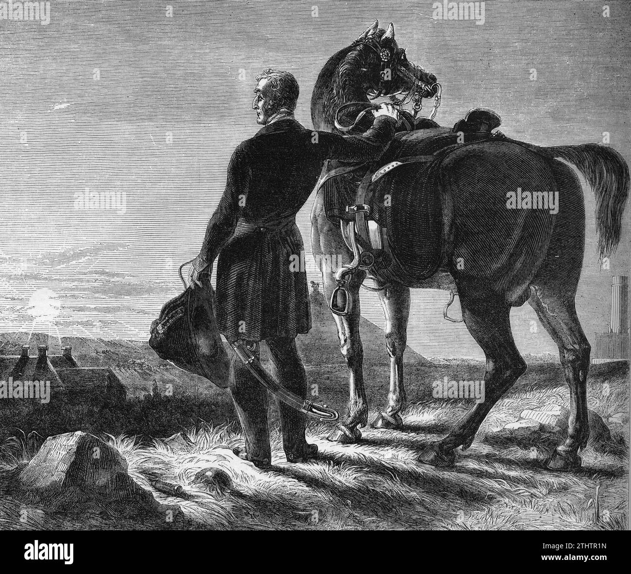 Le duc de Wellington et son cheval Banque D'Images