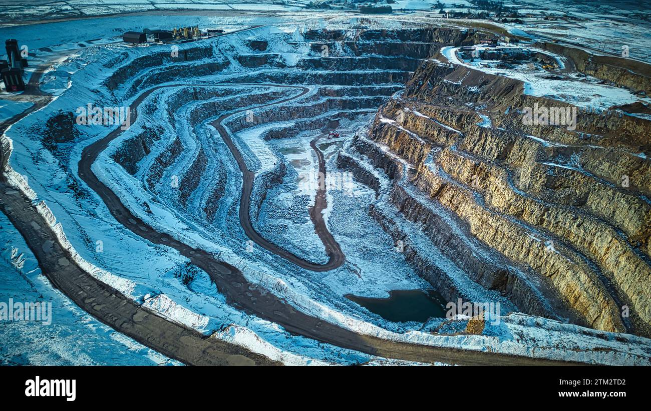 Belles images de vue prises pendant l'hiver dans le Yorkshire Banque D'Images