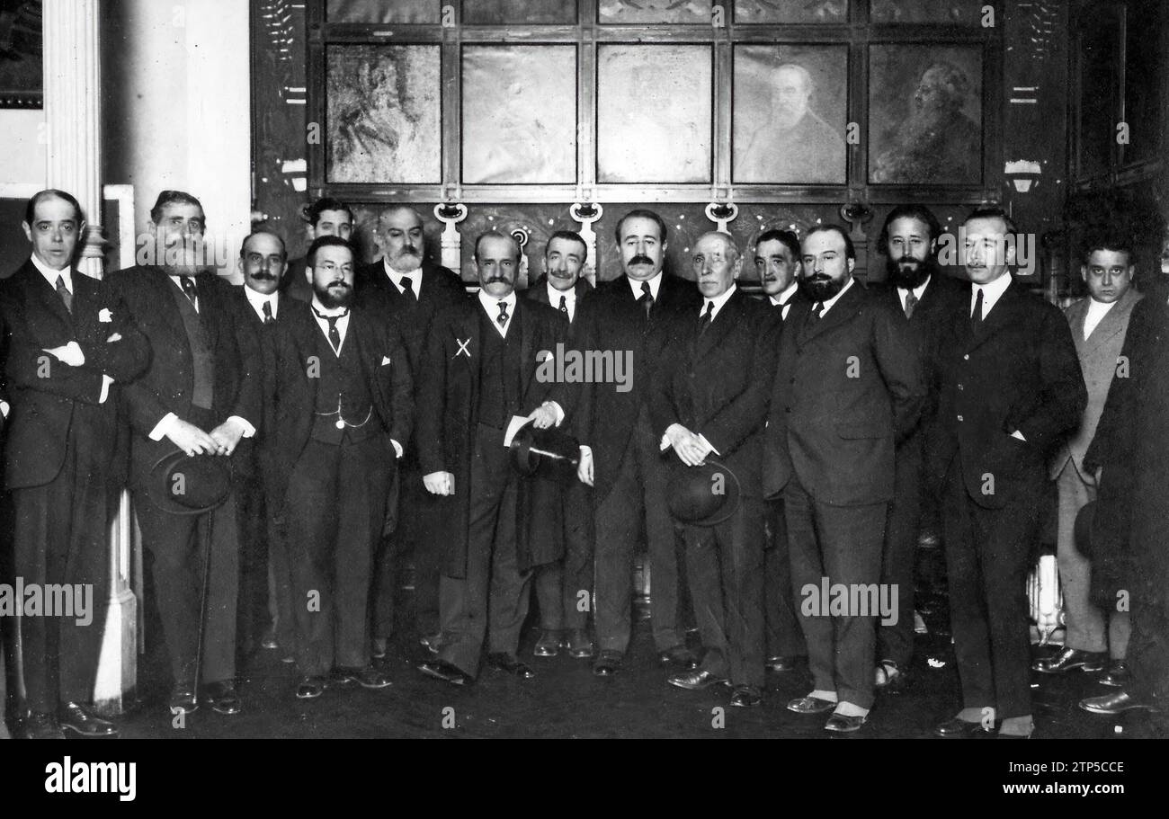 01/17/1919. À l'Athenaeum de Madrid. Le président de la Société savante ...