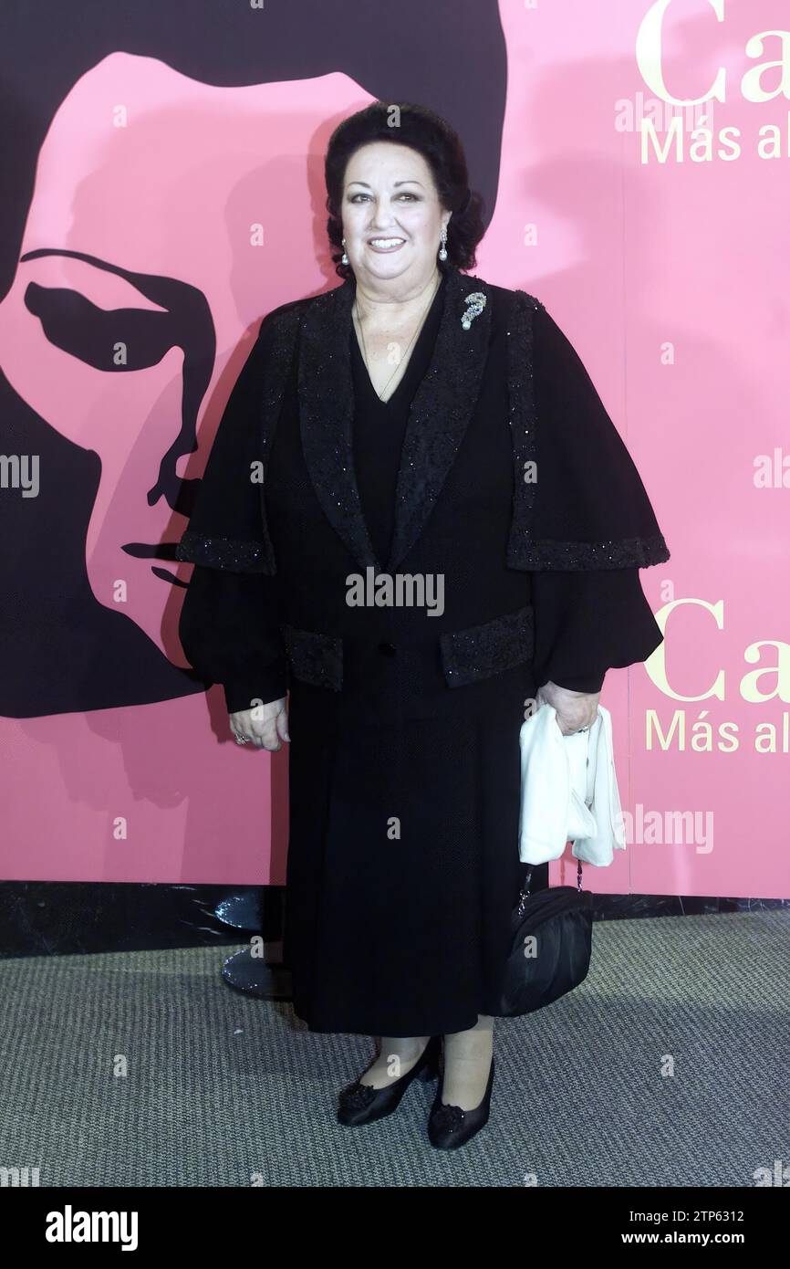 Madrid, 03/13/2003. Avant-première du film Caballé, au-delà de la musique. Photo : Julián de Domingo. ARCHDC. Crédit : Album / Archivo ABC / Julián de Domingo Banque D'Images