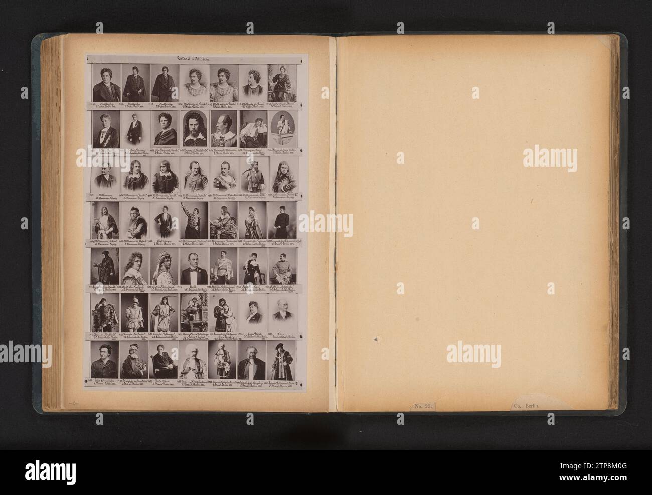Portraits d'acteurs et actrices allemands, Erche & Co., c. 1880 - en 1885 ou avant Berlin Paper collotype Berlin Paper collotype Banque D'Images