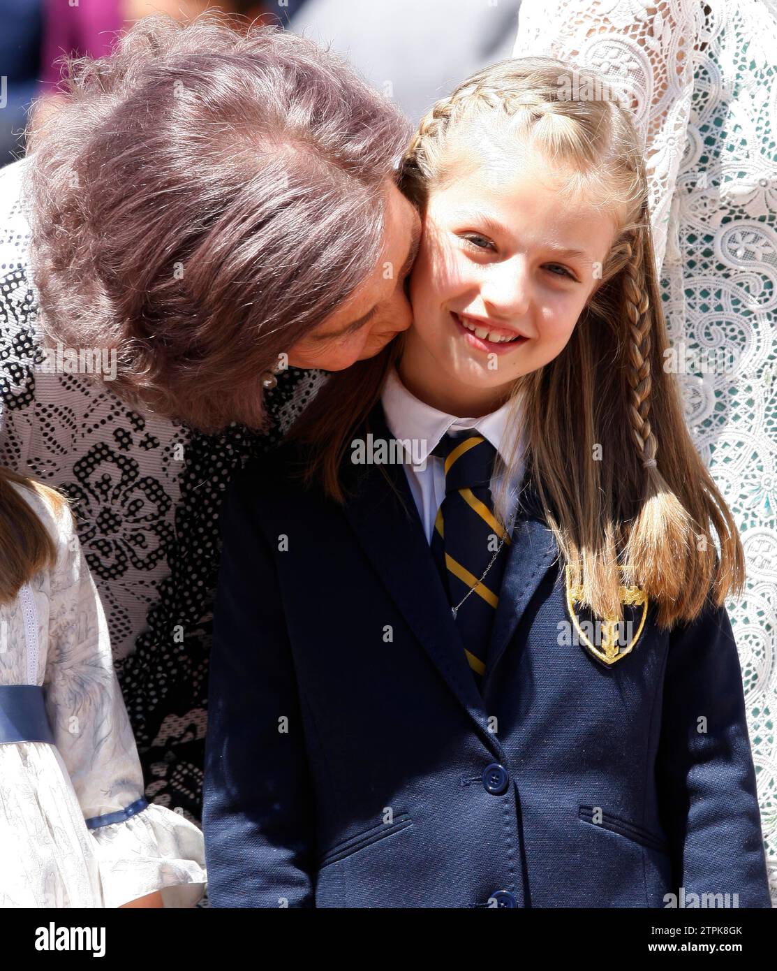 Madrid, 05/20/2015. SS.mm : les Rois à la première communion de leur fille Princesse Leonor. Photo : Ernesto Acute Archdc. Crédit : Album / Archivo ABC / Ernesto Agudo Banque D'Images