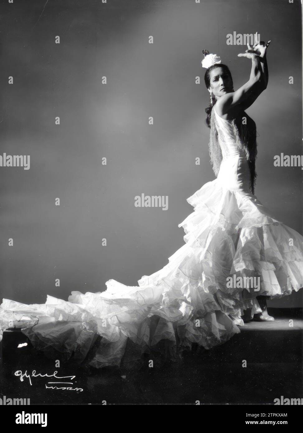 12/31/1949. Carmen Amaya danse. Crédit : Album / Archivo ABC / Juan Gyenes Banque D'Images