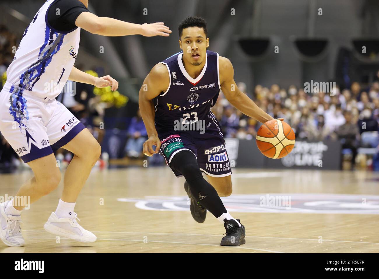 Centre international de natation de Yokohama, Kanagawa, Japon. 20 décembre 2023. Kai King (B-Corsairs), 20 DÉCEMBRE 2023 - Basketball : match de la B.LEAGUE B1 2023-24 entre les B-Corsairs de Yokohama - Fighting Eagles Nagoya au Yokohama International Swimming Center, Kanagawa, Japon. Crédit : YUTAKA/AFLO SPORT/Alamy Live News Banque D'Images