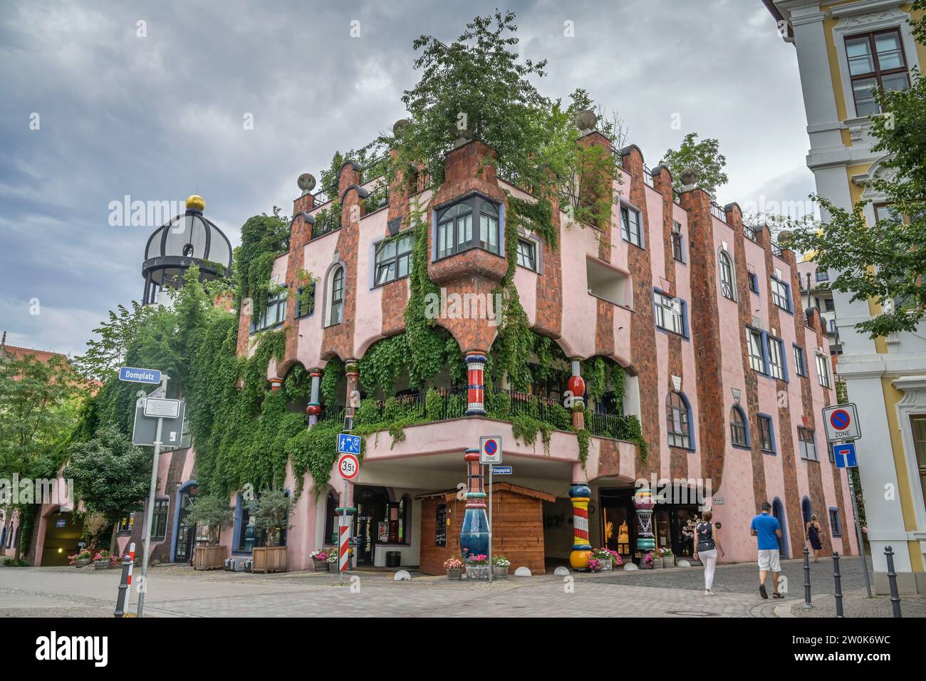 Grüne Zitadelle, Breiter Weg, Magdeburg, Sachsen-Anhalt, Deutschland Banque D'Images