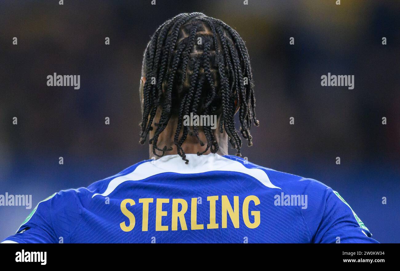 Londres, Royaume-Uni. 19 décembre 2023 - Chelsea - Newcastle United - Carabao Cup 5e tour - Stamford Bridge. Raheem Sterling de Chelsea en action contre Newcastle. Crédit photo : Mark pain / Alamy Live News Banque D'Images