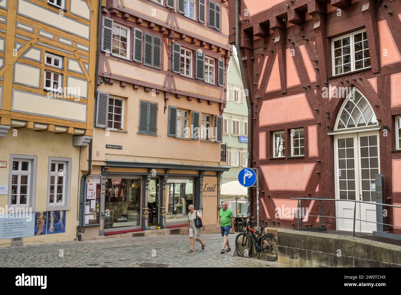 Rückseite, Altes Rathaus, Rathausplatz, Altstadt, Esslingen, Baden-Württemberg, Deutschland Banque D'Images