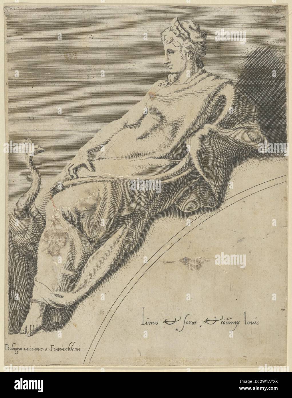 Juno, de 'les Muses et les trois grandes Déesses' 1949 par Francesco Primaticcio Banque D'Images