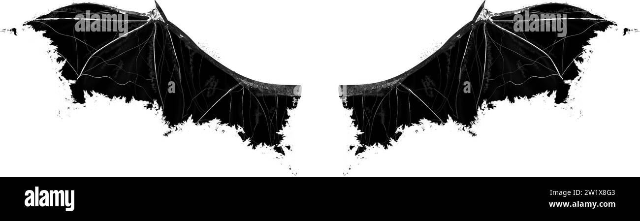 ailes de chauve-souris, démons Banque D'Images