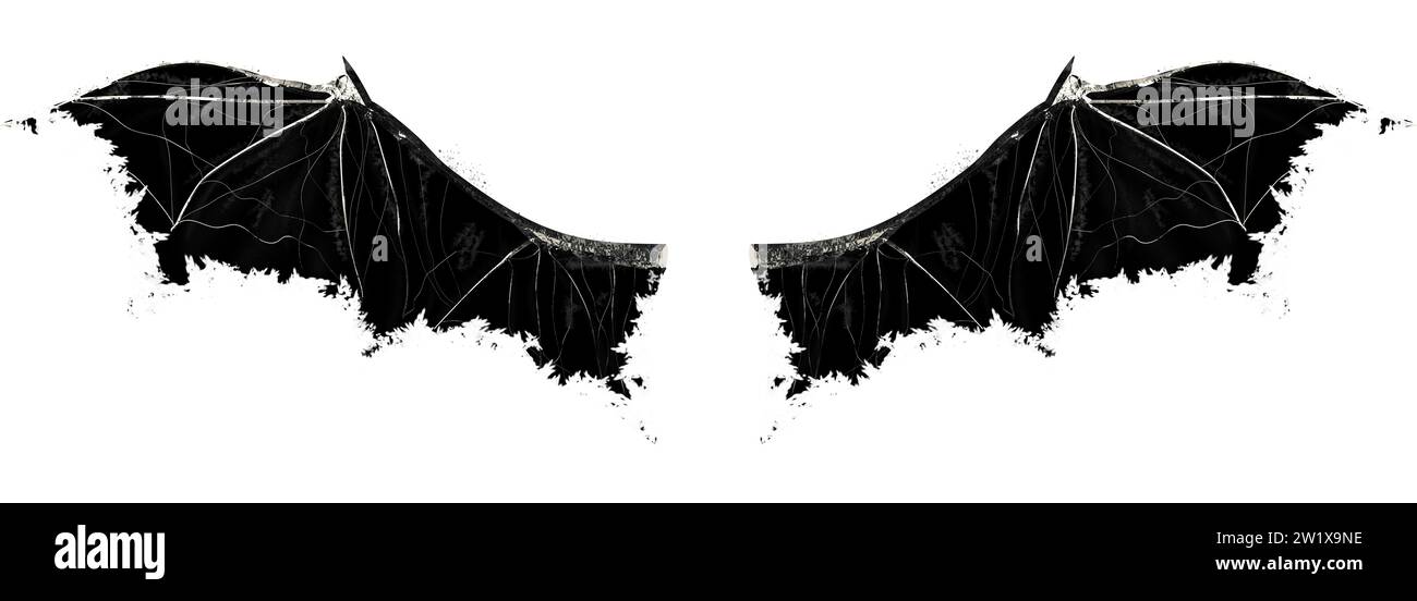 ailes de chauve-souris, démons Banque D'Images