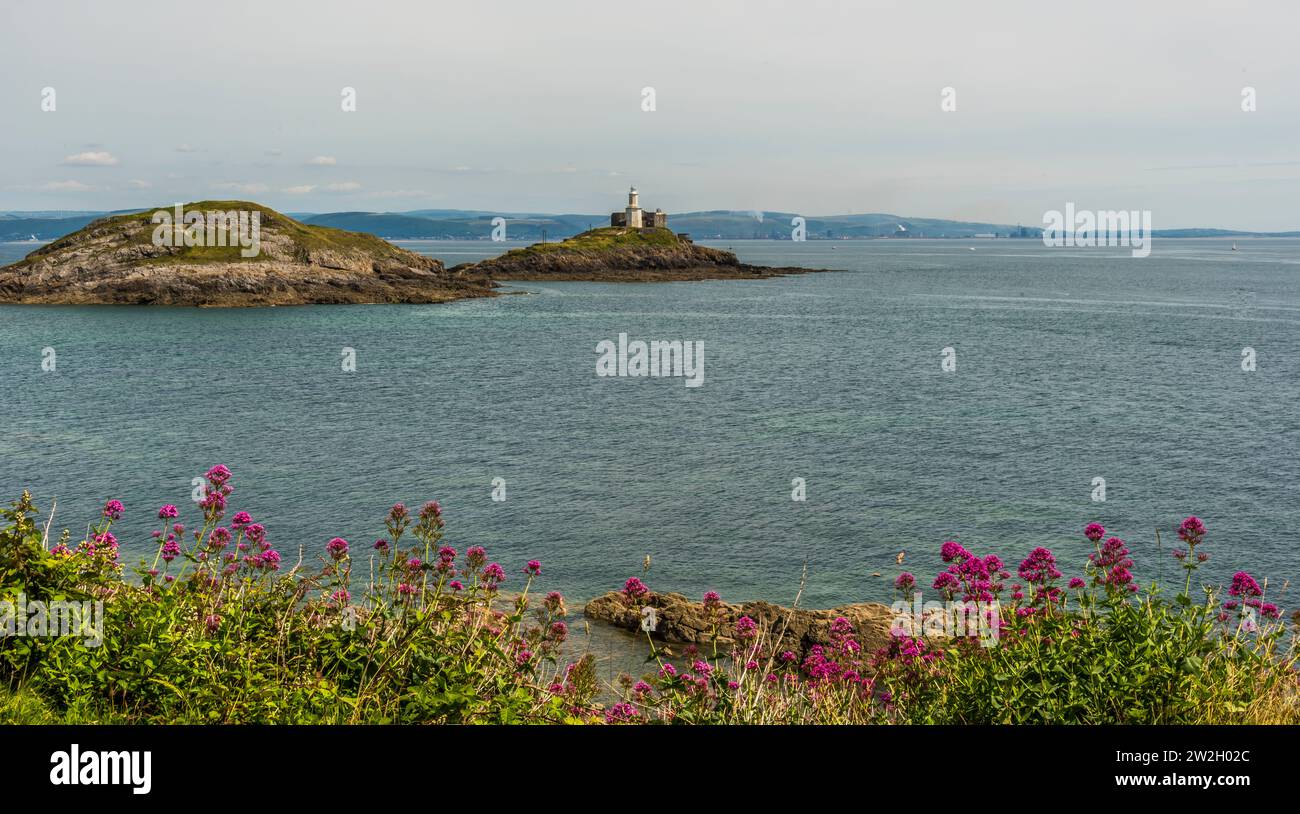 Paysage, Seascape, Mumbles Wales, Royaume-Uni. Banque D'Images