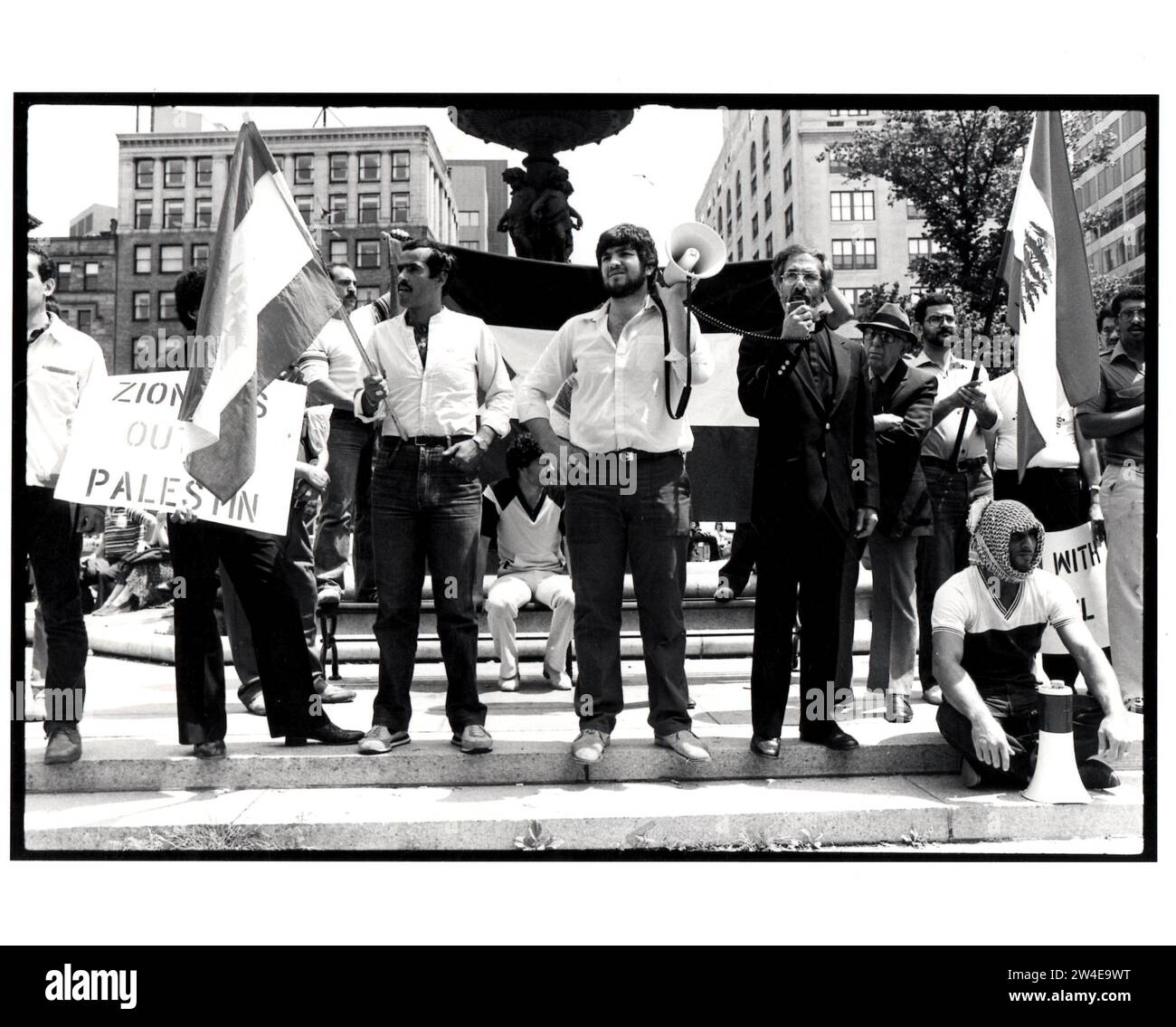 20 décembre 1982, Boston, Massachusetts, États-Unis : Palestiniens et amis à Boston protestent contre l'invasion israélienne du Liban en 1982. (Image de crédit : © Kenneth Martin/ZUMA Press Wire) USAGE ÉDITORIAL SEULEMENT! Non destiné à UN USAGE commercial ! Banque D'Images