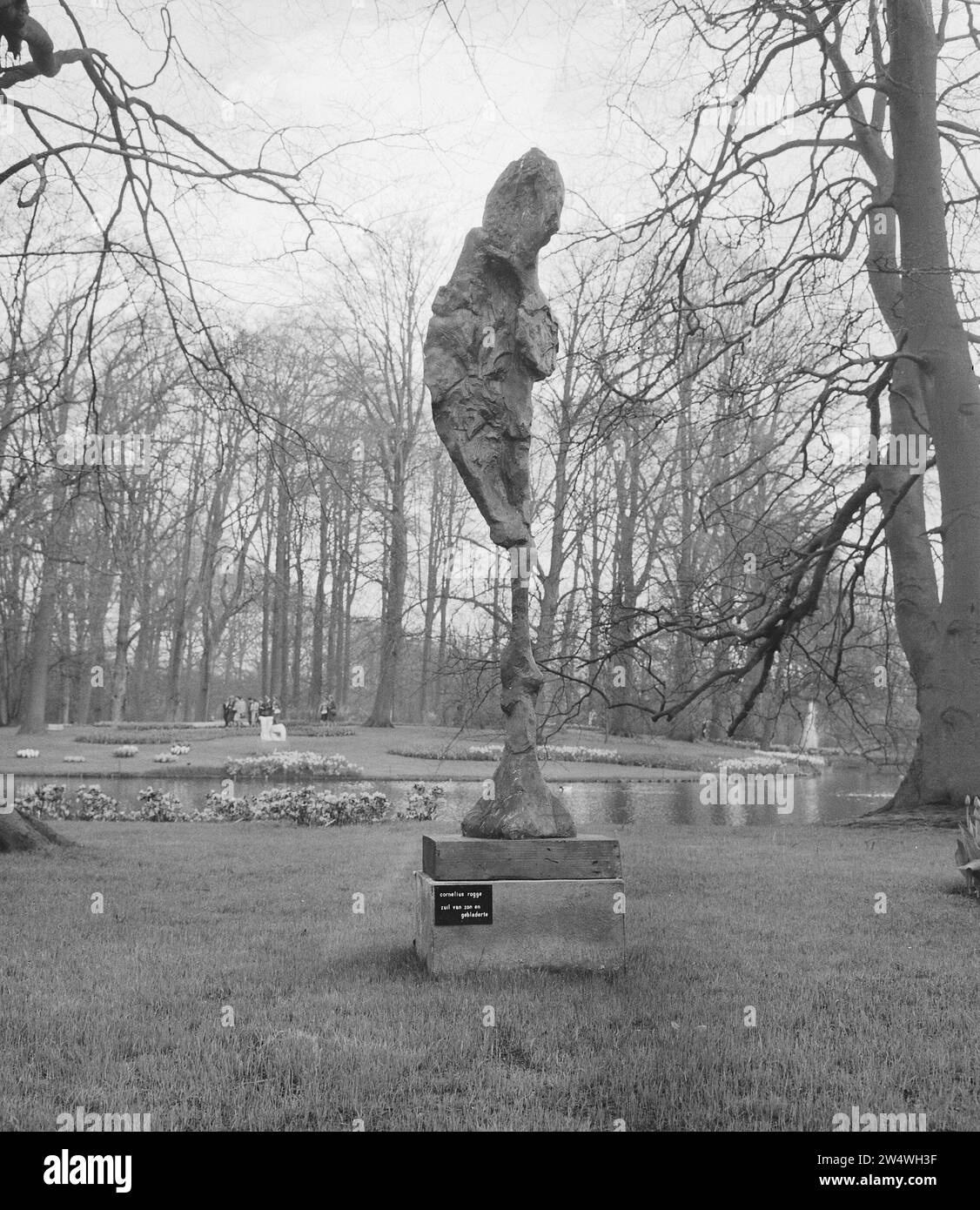 Keukenhof 1964, beaux-arts, colonne de soleil et de feuillage par C. J. Rogge ca. 20 avril 1964 Banque D'Images