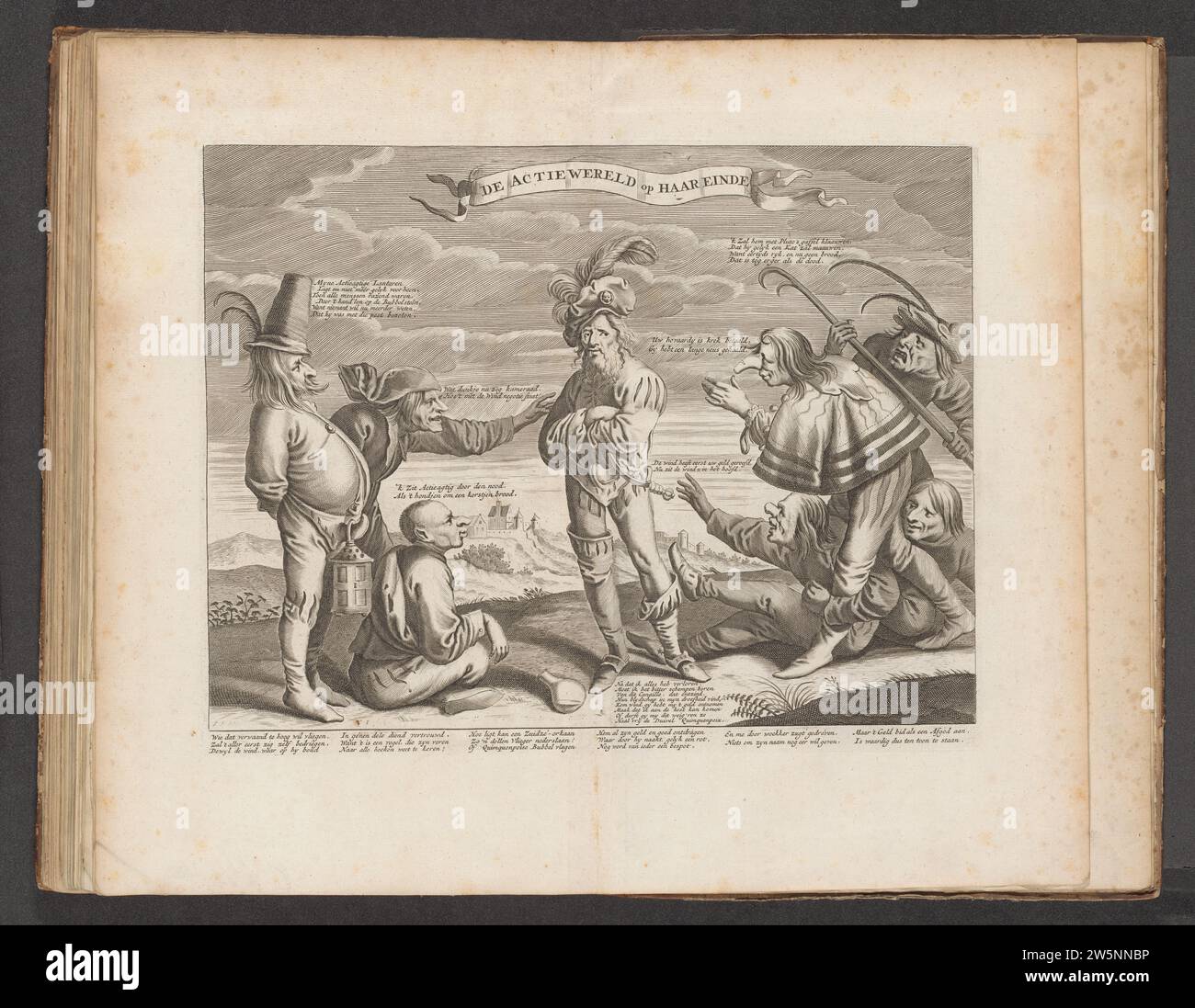 Le monde de l'action à sa fin, 1720, 1720 le monde de l'action à sa fin Un commerçant de vent qui a tout perdu est raillé et rié par des imbéciles. A l'origine Diogène qui cherche un humain avec une lampe sur le marché. Avec des légendes différentes. Imprimer dans la quatrième édition reliée (304 B 12) de la grande scène de la folie avec des dessins animés sur le commerce éolien ou le commerce d'action de 1720. Papier du nord des pays-Bas gravant le monde de l'action à sa fin Un commerçant de vent qui a tout perdu est raillé et rié par des imbéciles. A l'origine Diogène qui cherche un humain avec une lampe sur le marché. Avec dif Banque D'Images