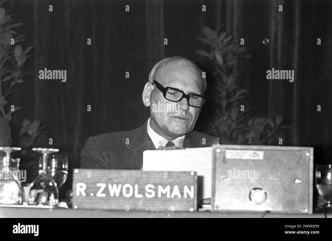 Assemblée annuelle des actionnaires d'EMS à Kurhaus, Zwolsman ca. 28 décembre 1972 Banque D'Images