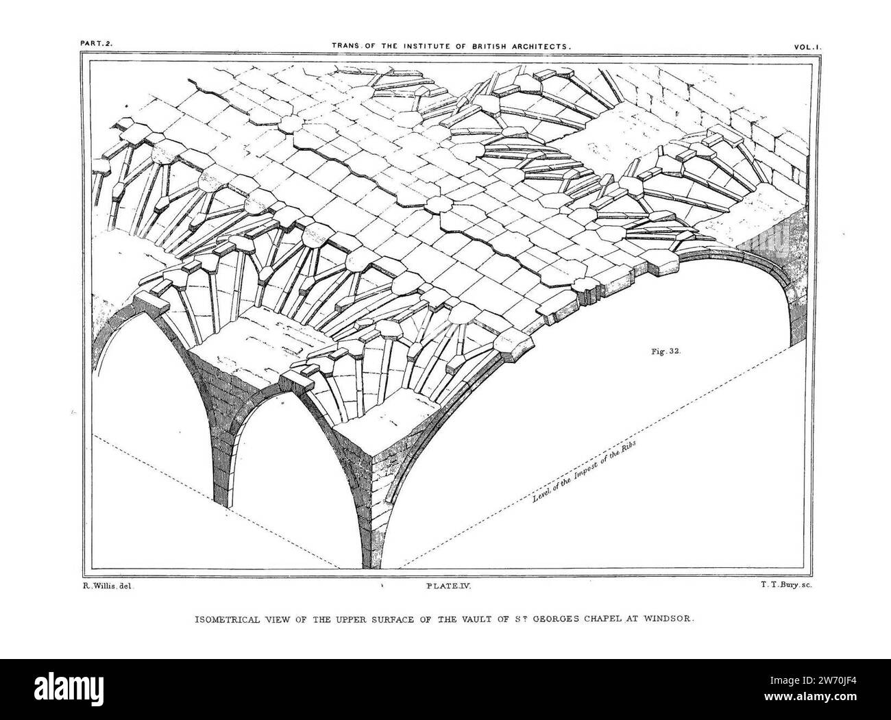 Willis Vaults 1842 planche 4 Windsor. Banque D'Images