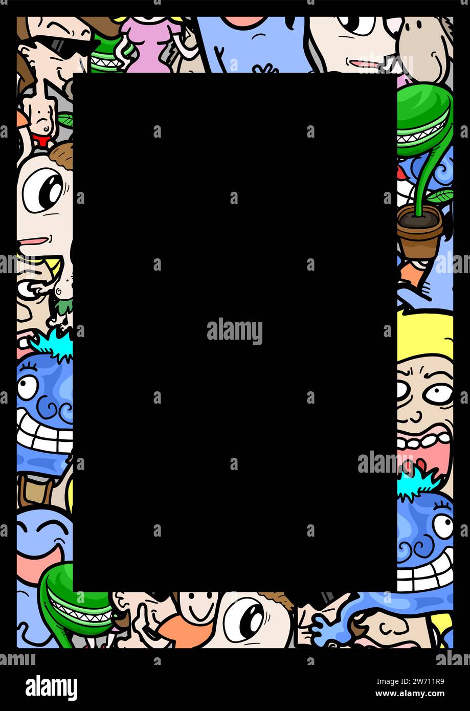 Cadre coloré Illustration de Vecteur