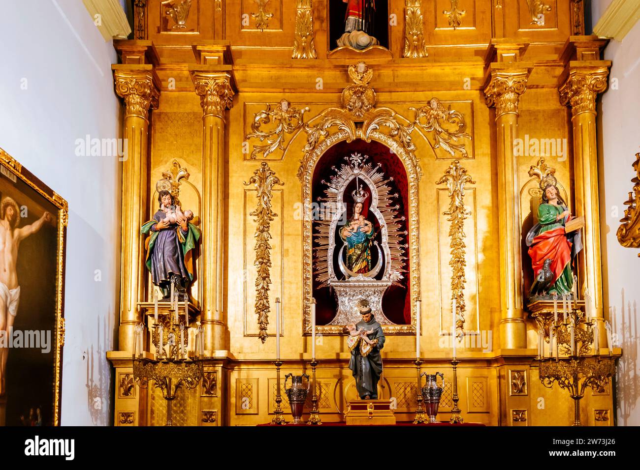 Capilla de la Virgen del Castillo - Chapelle de notre-Dame d'el Castillo. Église de St. Genesius d'Arles. Madrid, Comunidad de Madrid, Espagne, Europe Banque D'Images