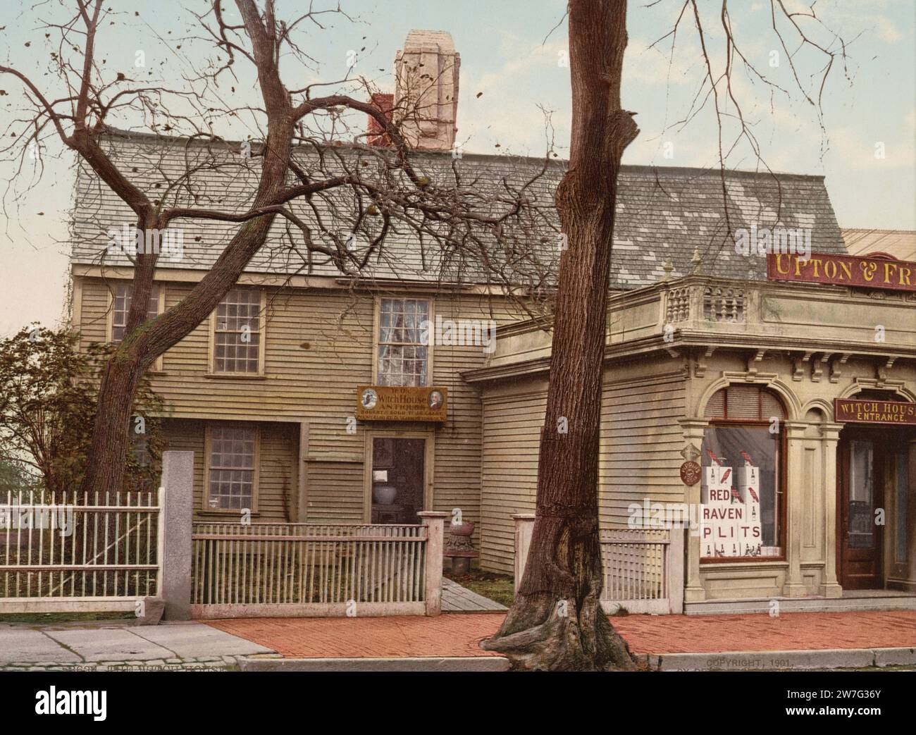 The Witch House, Salem, comté d'Essex, Massachusetts 1901. Banque D'Images