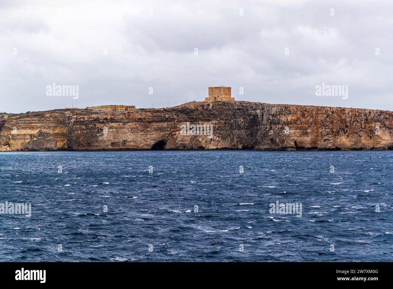 Traversée en ferry entre Gozo et Malte avec la Gozo Channel Line après l'île de Comino Banque D'Images