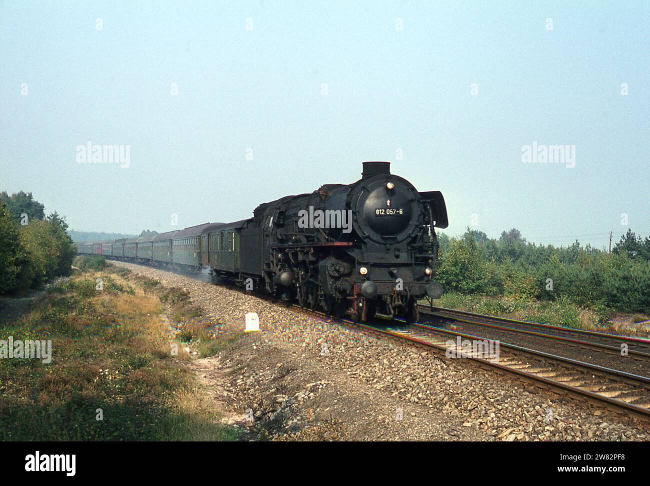 Une semaine en octobre 1970 en Allemagne de l'Ouest photographiant des locomotives à vapeur Banque D'Images