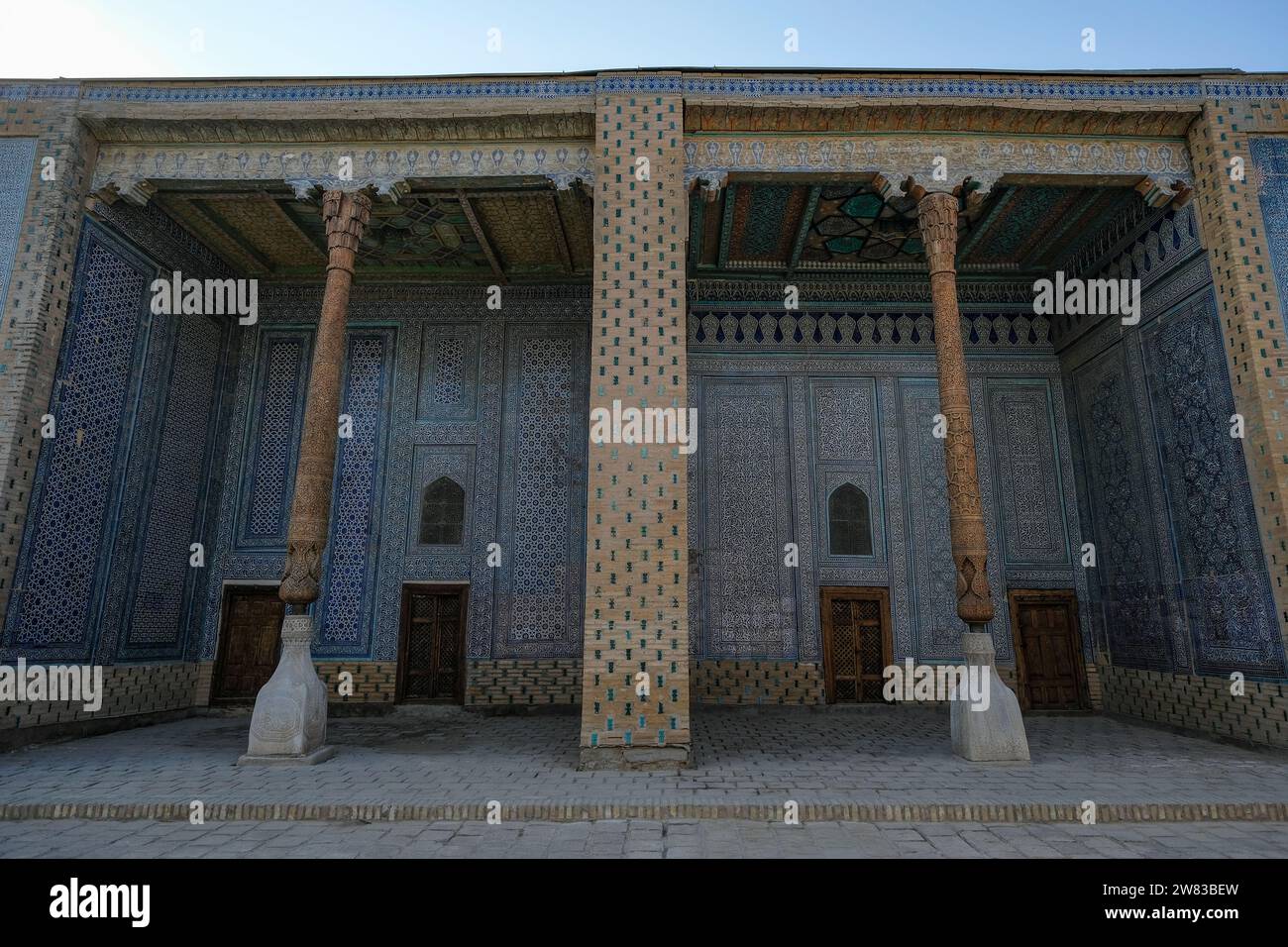 Khiva, Ouzbékistan - 16 décembre 2023 : Palais Tosh Hovli dans la vieille ville de Khiva, Ouzbékistan. Banque D'Images