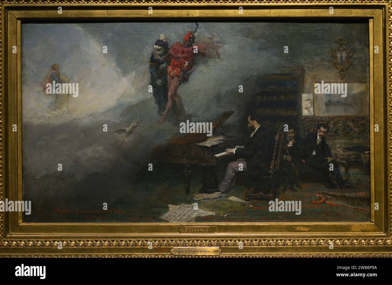 Mariano Fortuny Marsal (1838-1874) Peintre espagnol. Fantasy sur Faust, 1866. Huile sur toile, 40 x 69 cm. Musée du Prado. Madrid. Espagne. Banque D'Images