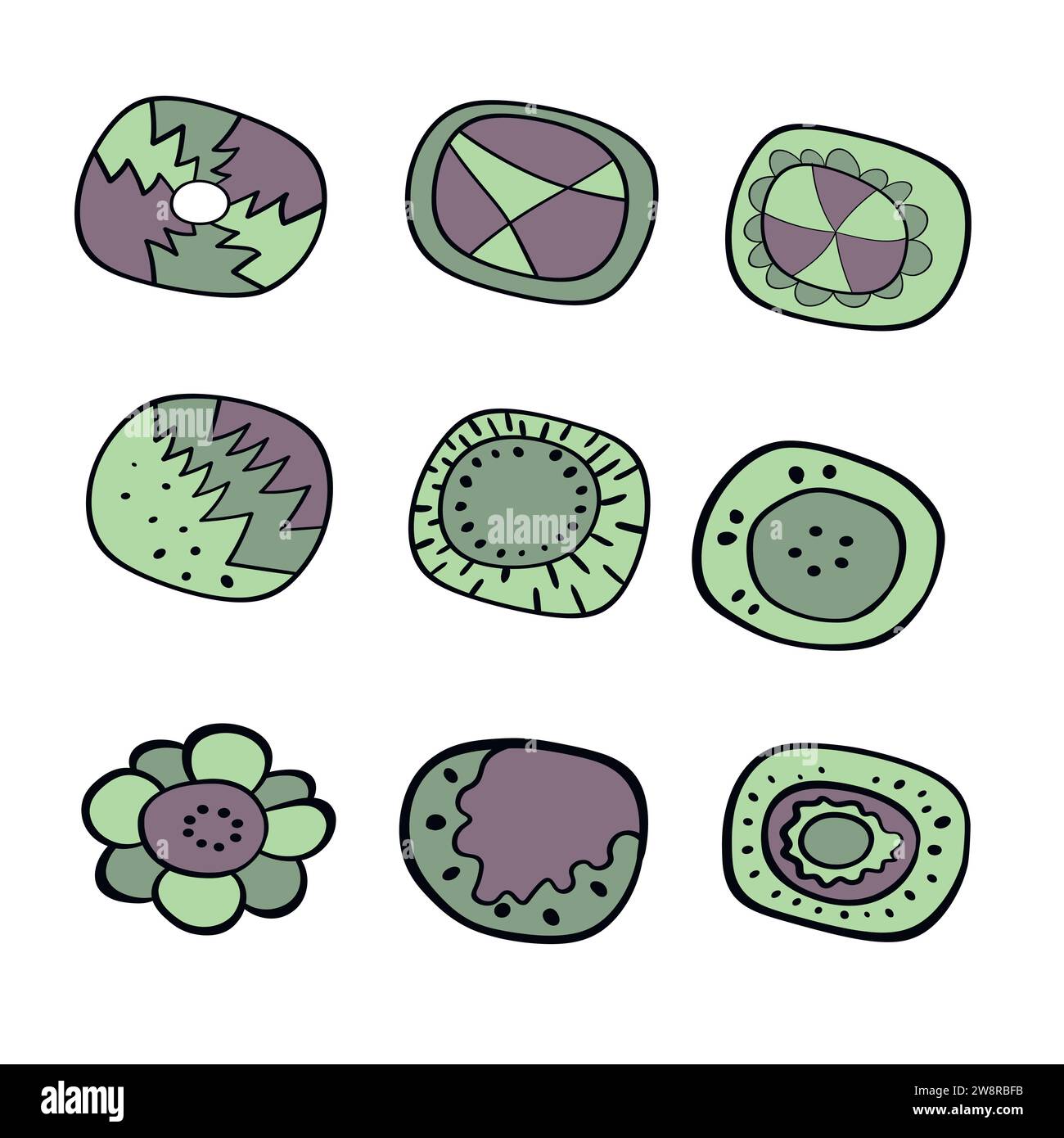 Icône de l'art aborigène géométrique. Décoration ethnique tribale arrondie. Afican, motiph. australien. Peinture de points. Illustration vectorielle, modèle pour Illustration de Vecteur