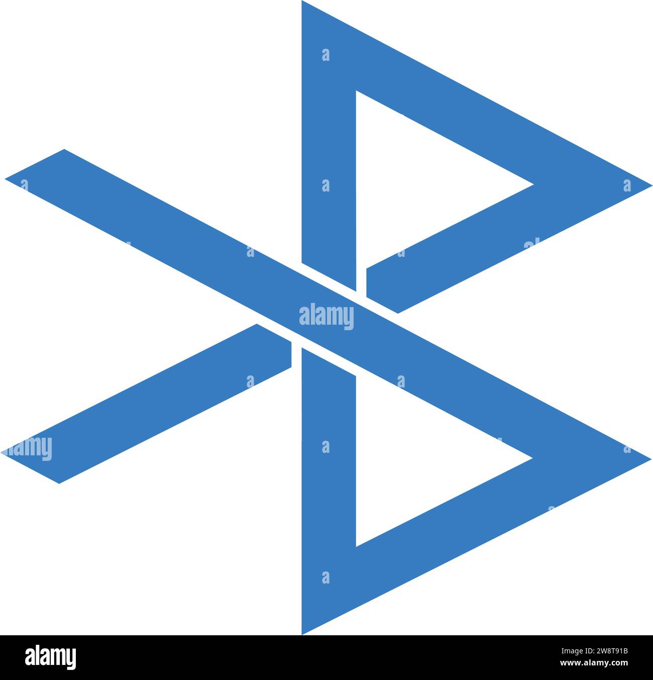 Conception d'illustration vectorielle d'icône de symbole Bluetooth Illustration de Vecteur