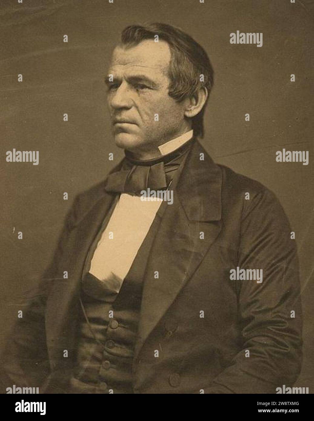 Le jeune Andrew Johnson. Banque D'Images