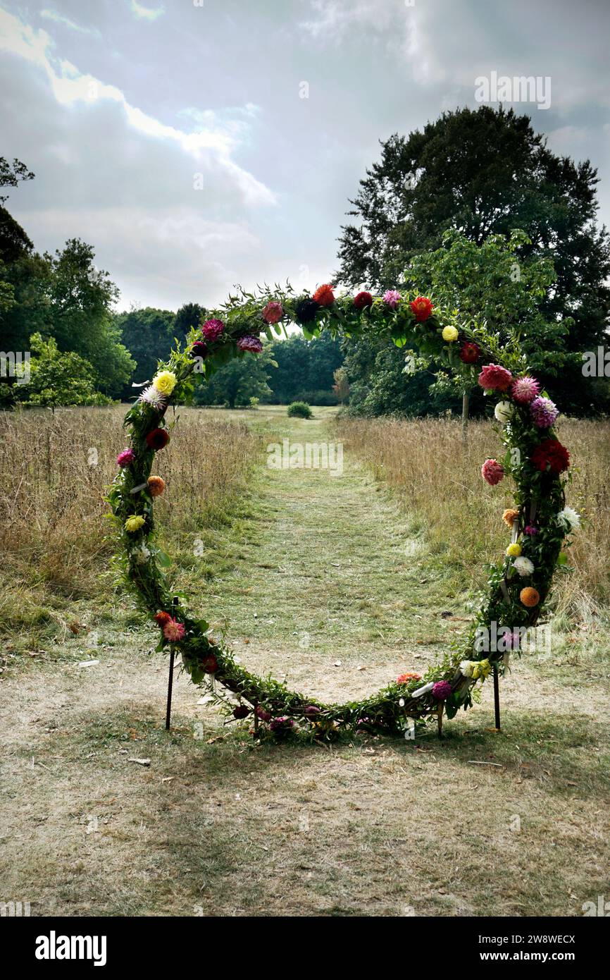 bague florale à la campagne Banque D'Images