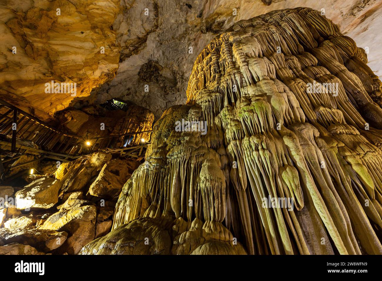 La grotte Paradise Cave à Phong Nha Ke Bang au Vietnam Banque D'Images