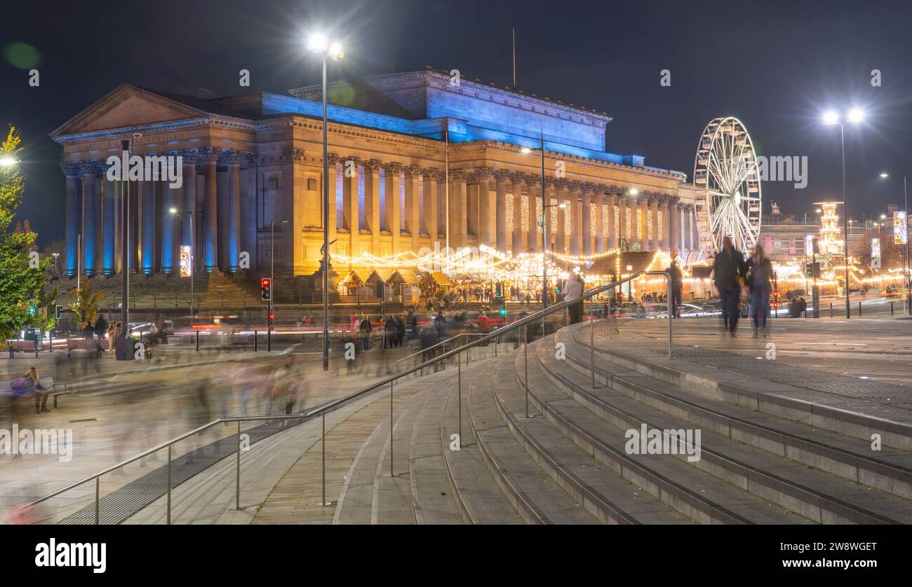 St Georges Hall, Liverpool, ouvert en 1854 et classé grade 1. Photographié ici en novembre 2023. Banque D'Images