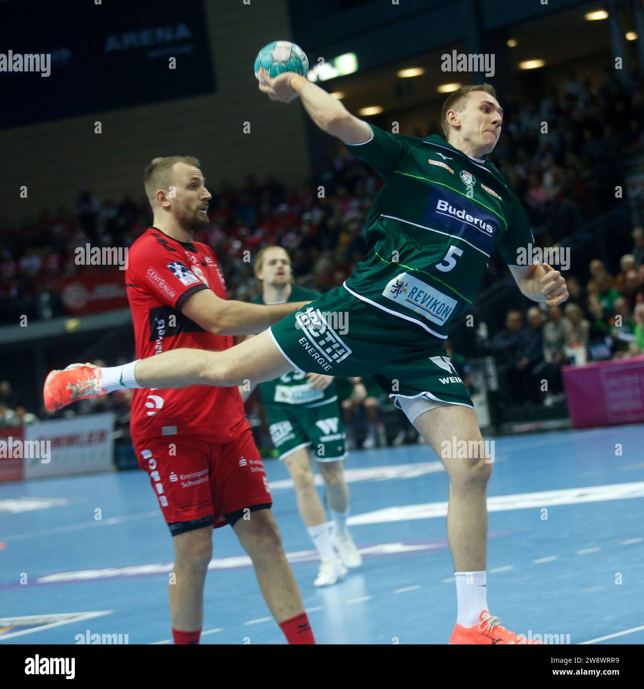 Wetzlar, Buderus Arena, 16.12.23 : Rasmus Meyer Ejlersen (Wetzlar) beim Handball Bundesliga Spiel HSG Wetzlar vs MT Melsungen Banque D'Images