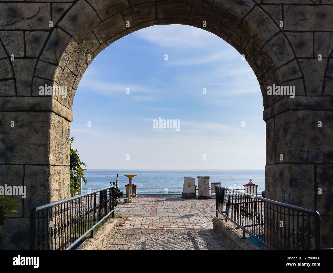 Vieilles ruines par la mer à Alanya, Antalya Banque D'Images