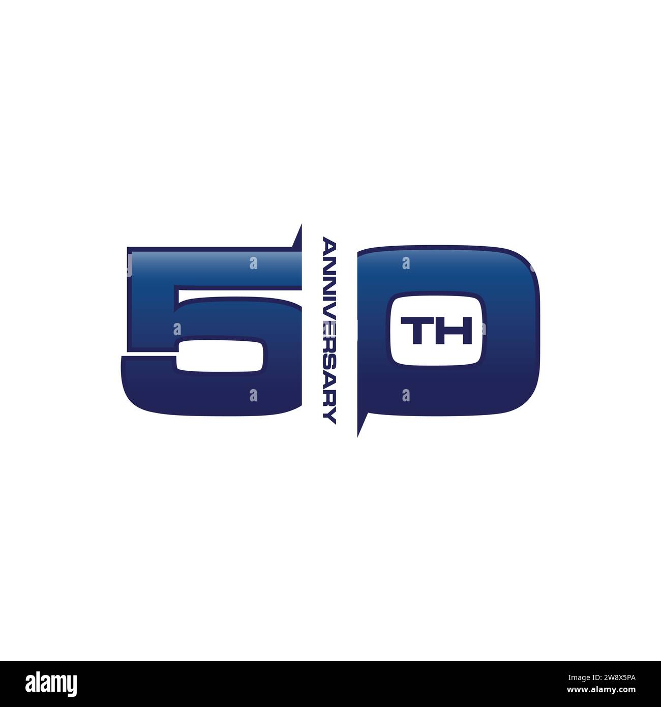 Modèle logo des années 50e anniversaire logo.-illustration vectorielle. logo du 50e anniversaire conception de logo parfaite pour la célébration d'anniversaire Illustration de Vecteur