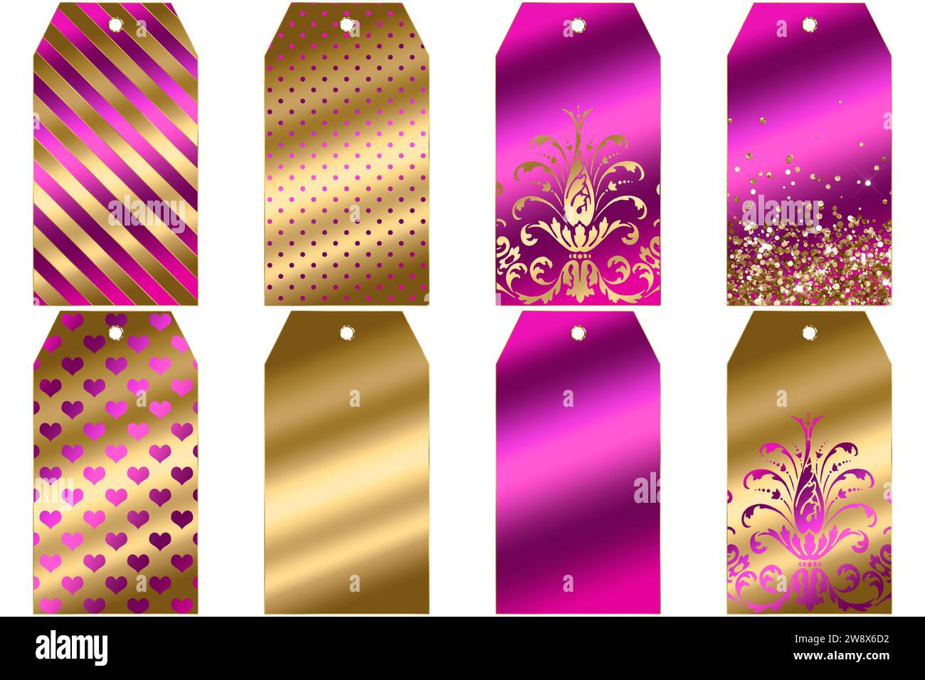 Découvrez notre superbe collection Hot Pink Gift Clipart, parfaite pour ajouter une touche de couleur à vos cadeaux. Banque D'Images