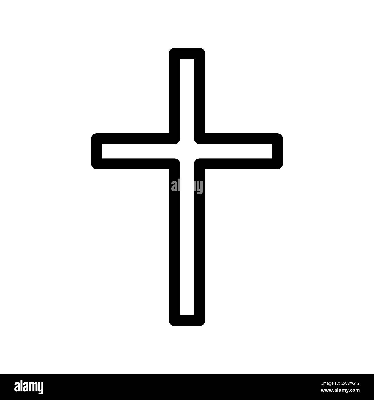 Concept de couleur du christianisme. Elément isolé de religion. Illustration numérique pour page web, application mobile, promo. Illustration de Vecteur