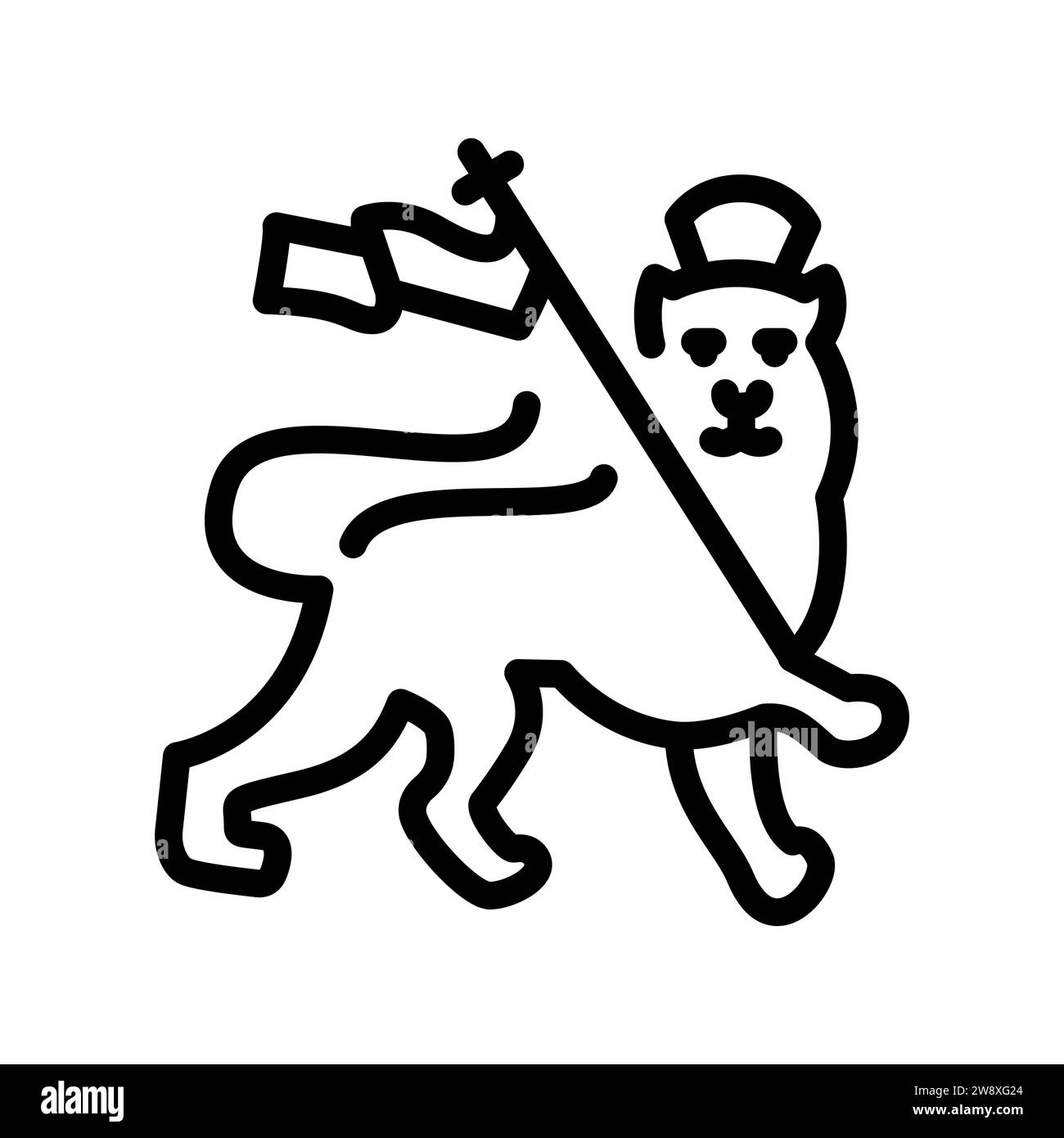 Icône noire du rastafarisme. Elément isolé de religion. Illustration numérique pour page web, application mobile, promo. Illustration de Vecteur