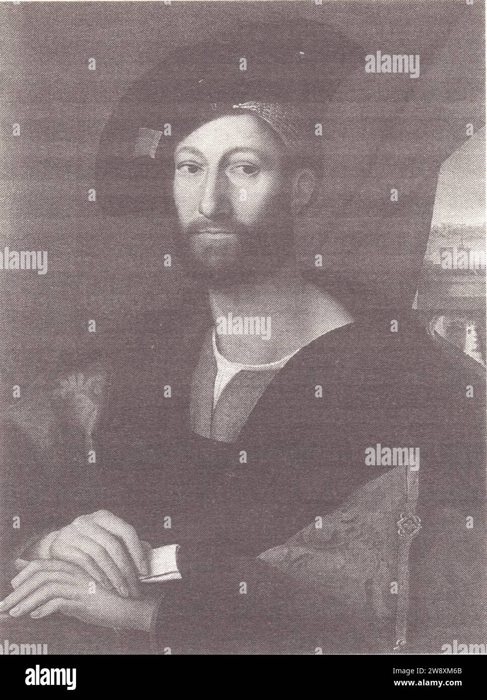 GIULIANO DE MEDICI DANS UN PORTRAIT OU APRÈS RAPHAËL Banque D'Images