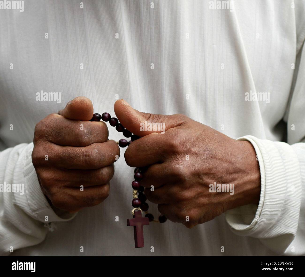 prier dieu avec les gens stock image photo Banque D'Images