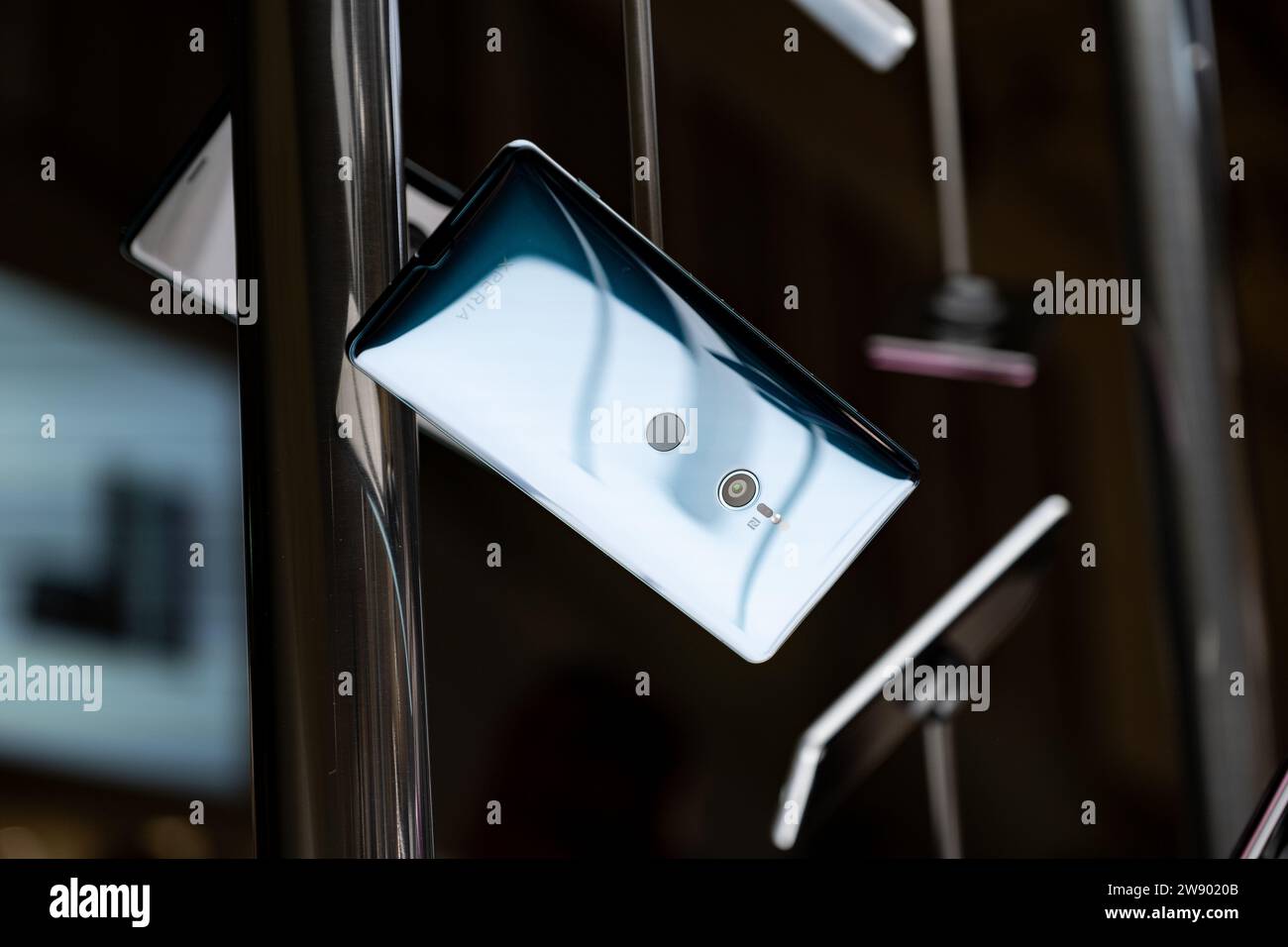 HCMC, VN - décembre 2023. Smartwatch Sony Xperia XZ3 Banque D'Images