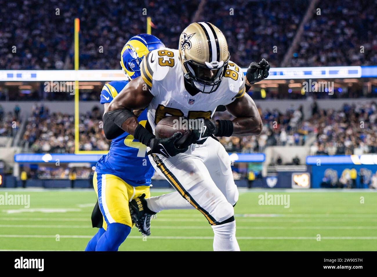 Lors d’un match de la NFL, le jeudi 21 décembre 2023, au SOFI Stadium