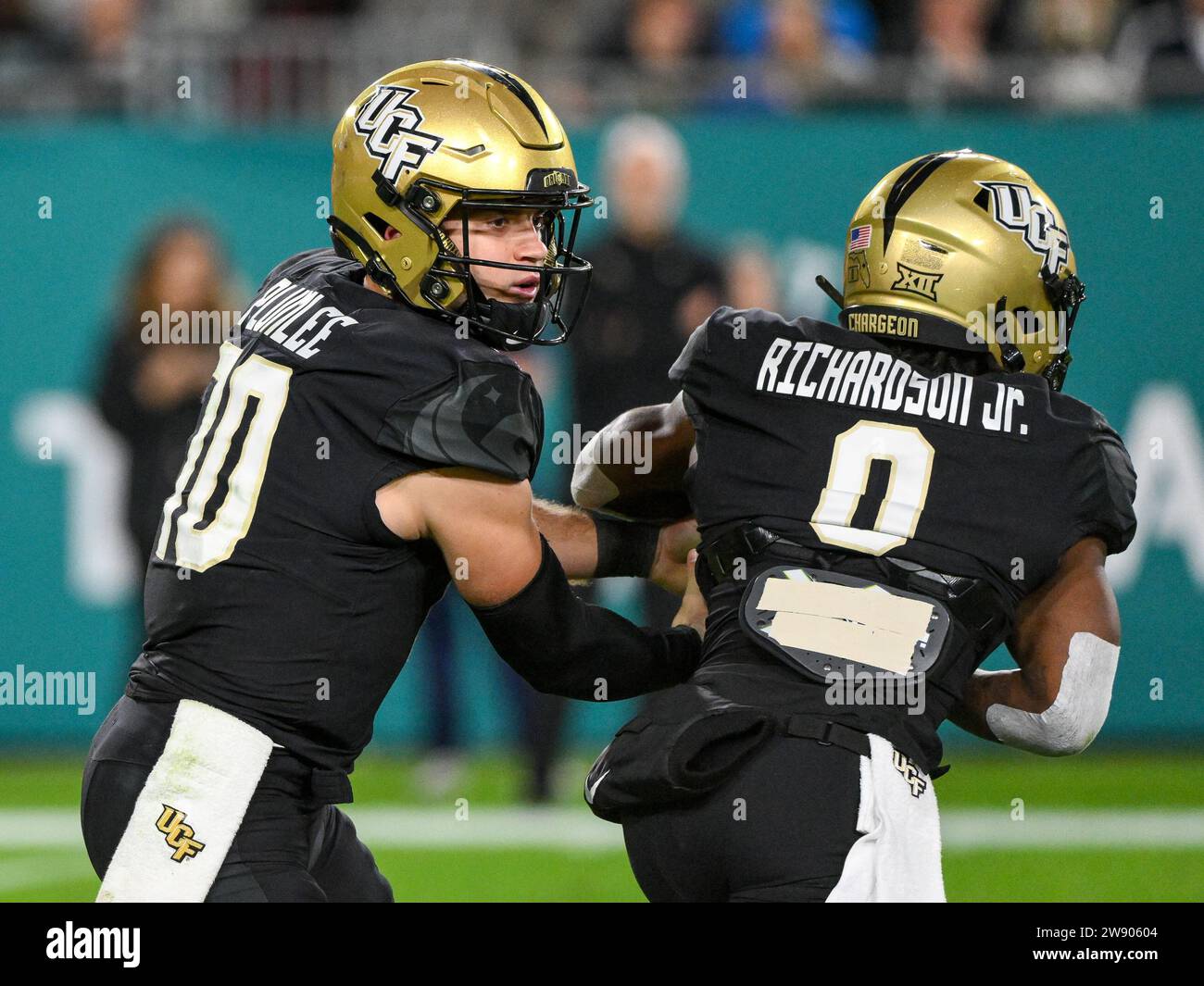 22 décembre 2023 le quarterback de l'UCF John Rhys Plumlee (10 ans