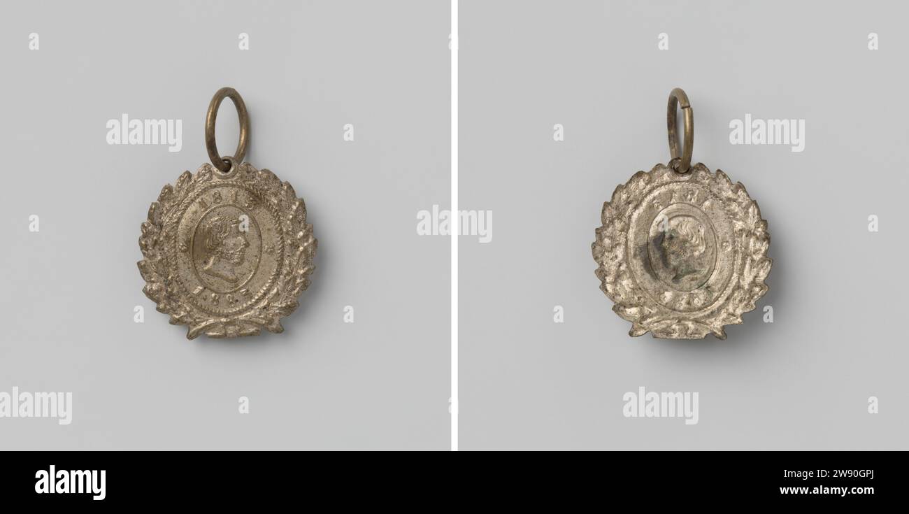 Médaille Commémorative Indépendance Des Pays-Bas 1813-1863 - Étain 33mm - Rare